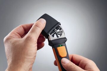 Testo 410i Hava Hızı ve Sıcaklık ÖlçerAkıllı telefon ile Yönetilebilen 0.4… 30 m/sn / -20… +60 °C