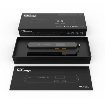 MILERD HiRange Radyasyon Dedektörü 7/24 Giyilebilir EMF Ölçer
