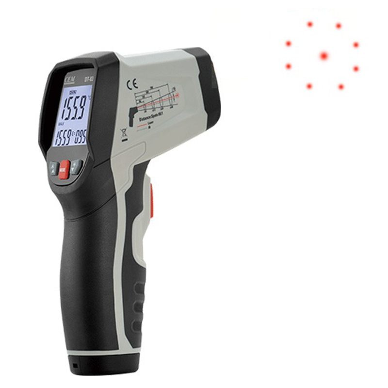 CEM DT835 Dairesel Lazer Işıklı Kızılötesi Termometre -50... 800 °C