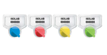 ISOLAB Güvenlik Mühürü - Geniş Ağızlı Şişeler İçin - Sarı Renkli - 10 Adet/Paket