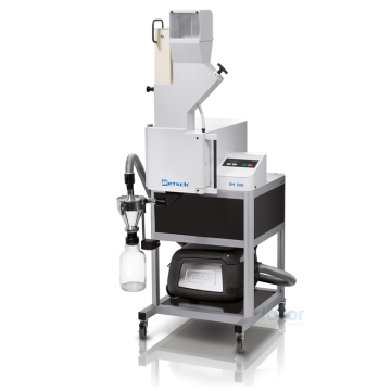 Retsch Sm 300 Kesmeli Öğütücü  Besleme Malzemesi: Yumuşak, Yarı Sert, Sert, Elastik Malzeme Giriş Büyüklüğü: < 60 X 80 mm Çıkış Büyüklüğü: 0.25 - 20 mm Hız, 50 Hz (60 Hz) De: 700 - 3000 Dk-1