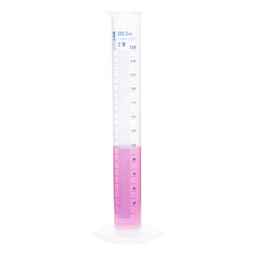 ISOLAB Mezür - Uzun Form - P.P - B Kalite - Mavi Skala - 50 ml