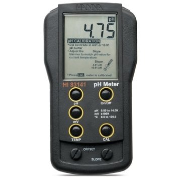 Hanna HI 83141-1 Portatif pH Metre  0.00... +14.00 pH / ±1999 mV / 0... 100 °C