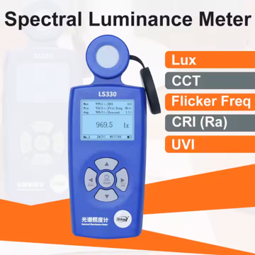 Linshang Technology LS330 Spektral Aydınlatma Ölçer UV İndeksi, Titreşim Frekansı, SDCM, CRI, CCT, Mavi Işık Tehlike Oranı, Sıcaklık ve Nem Ölçümü