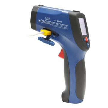 CEM DT-8869H Çift Lazerli Kızılötesi Termometre -50... +2200 °C K Tipi Prob ile
