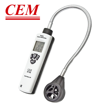 CEM DT-318B Termo-Anemometre ve Hava Akış Ölçer -10.0... 60.0 °C / 1.00... 30.00 m/s / 0-999.900 ft3/min