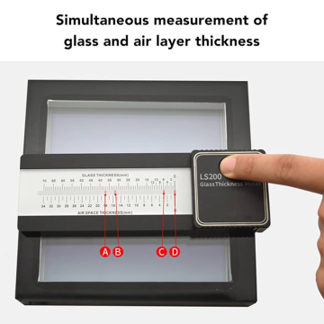 Linshang Technology LS200 Cam Kalınlığı Ölçer Cam Kalınlığı: ≤70 mm Hava Ara Katmanı: ≤34 mm