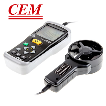 CEM DT-619 Hava Hızı Hava Akışı ve Sıcaklık Ölçer 0... 50.0 °C / 0.4... 30.0 m/sn / 0... 999900 m³/min