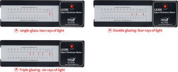 Linshang Technology LS200 Cam Kalınlığı Ölçer Cam Kalınlığı: ≤70 mm Hava Ara Katmanı: ≤34 mm