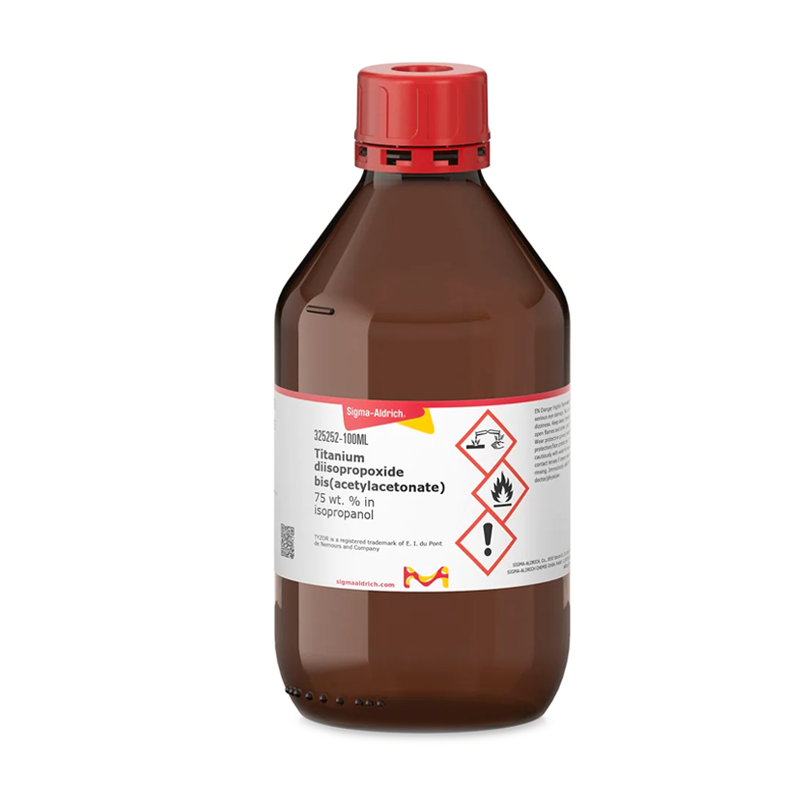 Sigma-Aldrich 325252 Titanium diisopropoxide bis(acetylacetonate) 75 wt. % in isopropanol 100 mL
