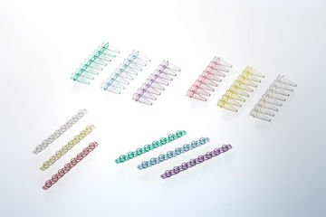 greiner BIO-ONE 373250 SAPPHIRE PCR 8 Tüp Şerit Kapağı, PP, RT-PCR için, 673 2XX ile Uyumlu 125 Adet / Paket