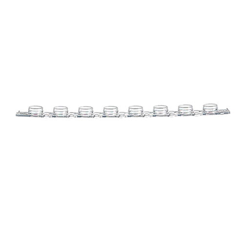 greiner BIO-ONE 373250 SAPPHIRE PCR 8 Tüp Şerit Kapağı, PP, RT-PCR için, 673 2XX ile Uyumlu 125 Adet / Paket