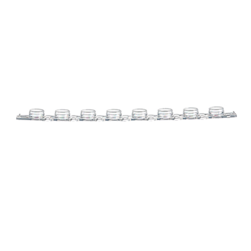 greiner BIO-ONE 373250 SAPPHIRE PCR 8 Tüp Şerit Kapağı, PP, RT-PCR için, 673 2XX ile Uyumlu 125 Adet / Paket
