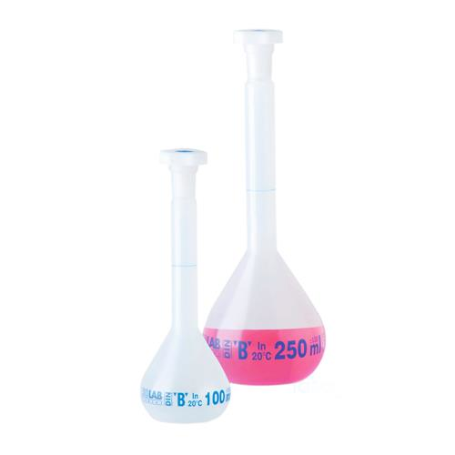 ISOLAB Balon Joje - P.P - Şeffaf - B Kalite - Mavi Skala - 500 ml - NS 19/26