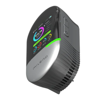 MILERD Aero Q8 Radon Gazı PM 1 PM 2,5 PM 10 Küf Riski VOC Nem ve Sıcaklık Ölçer 9999 Bq/m3'e (270 pCi/L) kadar