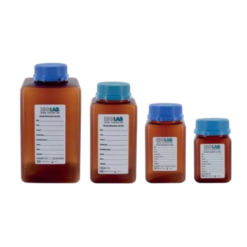 ISOLAB Su Numune Şişesi - PP - Sodiumtiyosülfatsız - Amber - Steril R - 125 ml / 180 Adet  Grup Ambalajlı