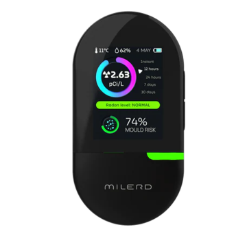 MILERD Aero Q4 Radon Gazı Küf Riski Nem ve Sıcaklık Ölçer