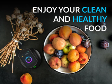 MILERD Detoxer Sebze Meyve Tahıl Et ve Balık Detoksifikasyon Cihazı Ağır Metal Giderme %99.9, Pestisit Giderme %97.6 Küf Temizleme %96.3