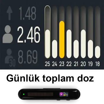 MILERD HiStand Portatif Radyasyon Dedektörü CPM / µR/saat / µSv/saat