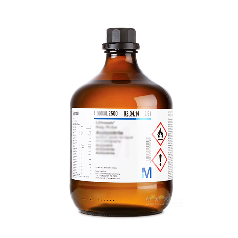 Merck 100658 Acetone for gas chromatography MS SupraSolv®.  2.5 L