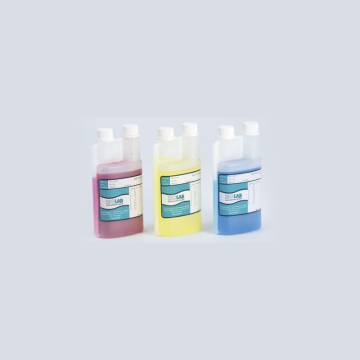 ISOLAB 502.10.901 Buffer Solution pH 10 Twin Neck Bottle Plastik Şişe 1000 ml Mavi Renkli