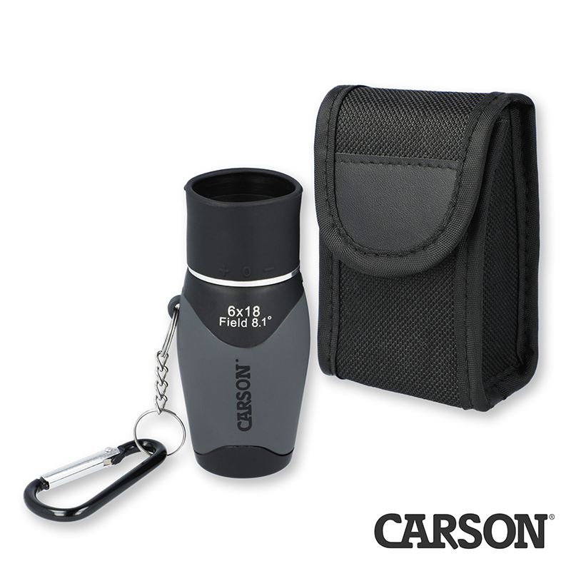 CARSON MM-618 MiniMight™ 6x18mm Kompakt Cep Tipi Monoküler Dürbün (Karabina Klipsli)