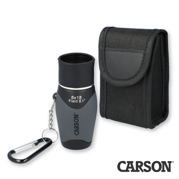 CARSON MM-618 MiniMight™ 6x18mm Kompakt Cep Tipi Monoküler Dürbün (Karabina Klipsli)
