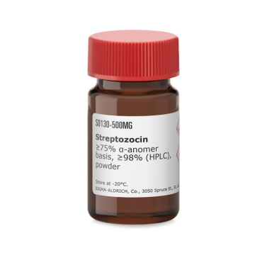 Sigma-Aldrich S0130 Streptozocin ≥75% α-anomer basis, ≥98% (HPLC), powder  1 gr