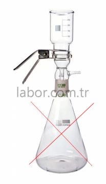 BORUCAM Süzme Seti Başlığı Vakumlu Filtreli 40/38 - 47 mm