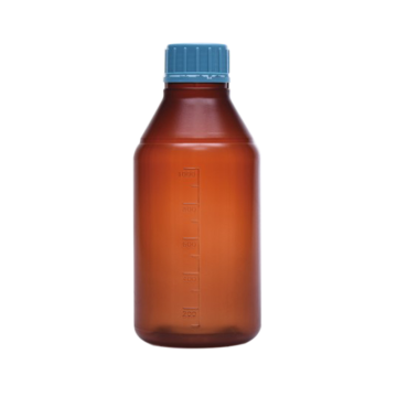 ISOLAB Poliproplen Şişe - ISO - Vida Kapaklı - Amber - Steril - 100 mL - 100 Adet