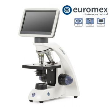 euromex BB.4220-LCD LCD Mikroskop SMP 4/10/S40/S100x Objektif 7'' LCD Ekran Mekanik Sahne 1 W LED Aydınlatma
