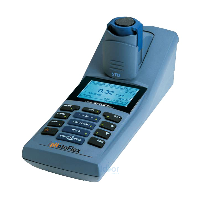 WTW PhotoFlex® STD Portatif Fotometre Ölçüm Yaptığı Dalga Boyları: 436, 517, 557, 594, 610, 690 nm