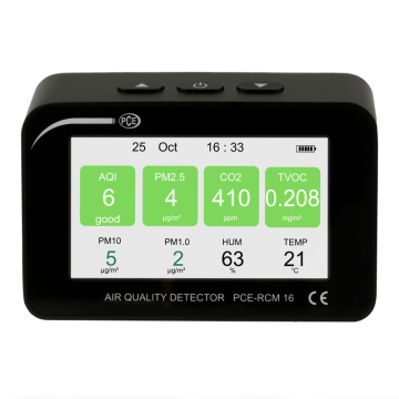 PCE RCM 16 Hava Kalitesi Ölçer CO2, PM1, PM2.5, PM10, Sıcaklık, Nem ölçümü