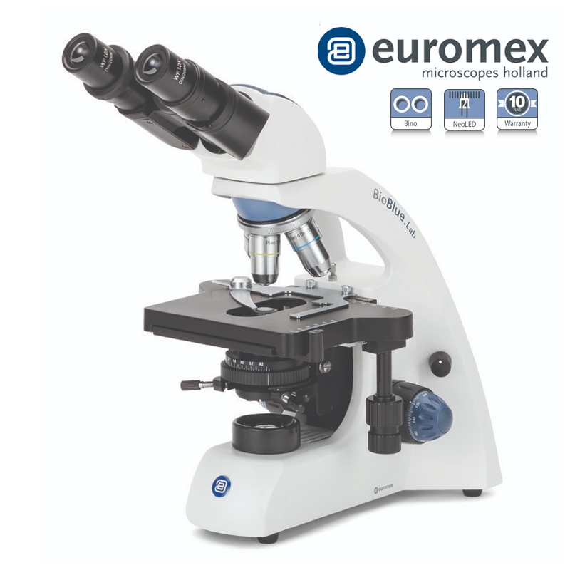euromex BB.1152‑PLPHi Binoküler Mikroskop PL 10x/20x/S40x/S100x Oil IOS Objektifler Rafsız Sahne 3 W NeoLED™ Aydınlatma