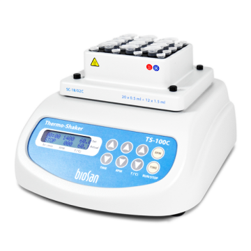 Biosan TS-100C Mikrotüpler ve PCR plakaları için Soğutmalı Termal Çalkalayıcı +4 °C... +100 °C / 250... 1400 rpm