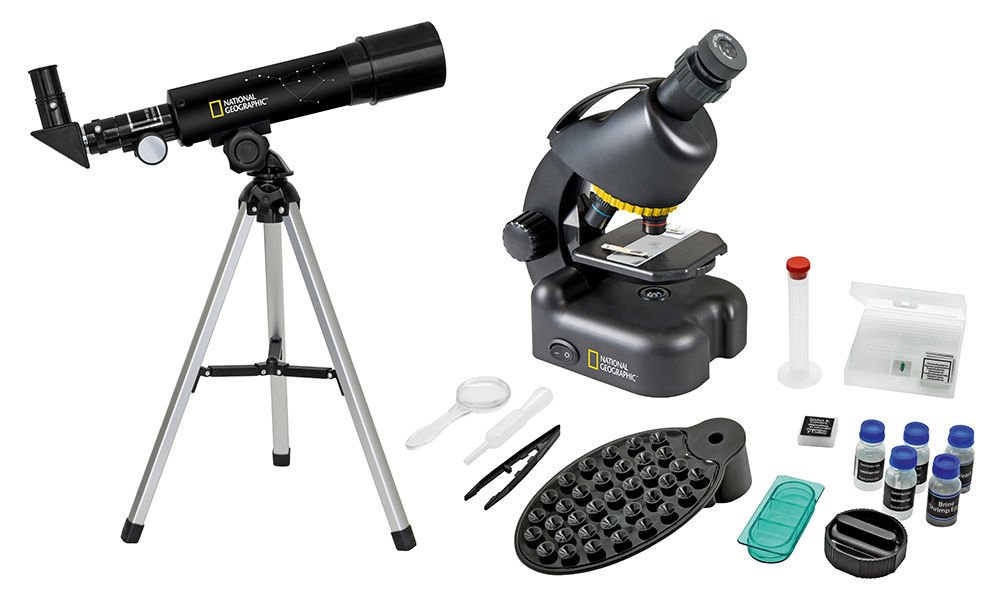 NATIONAL GEOGRAPHIC 50/360 AZ Teleskop ve 40x–640x Mikroskop Seti