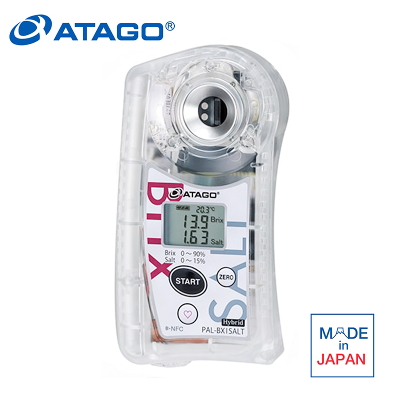 ATAGO 4920 PAL-BX|SALT+15 Brix ve Tuz Konsantrasyonu Refraktometresi Sos Refraktometresi Brix: 0,00... 90,0% Tuz Konsantrasyonu: 0,00... 15,00%