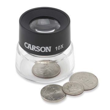 Carson LL-10 LumiLoupe™ 10x Odaklı Çift Lensli Stand Büyüteç