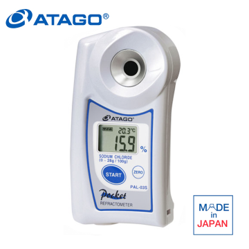 ATAGO 4403 PAL-03S Tuzluluk Refraktometresi Tuzlu Su için Kullanılır Sodyum Klorür: %0.,0.. %28,0