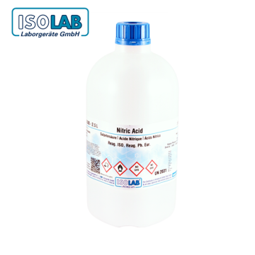 ISOLAB 951.016.2500 Nitric Acid ≥65% Reag. ISO, Reag. Ph. Eur., for Determinations With Dithizone, ≥65% CAS No.: 7697-37-2 2.5 L