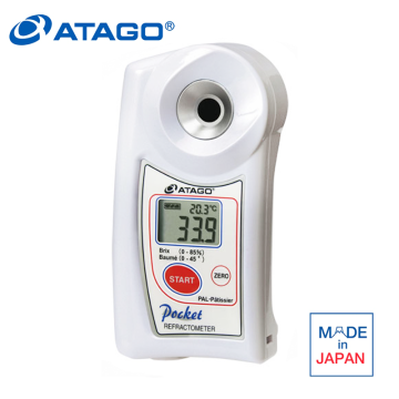 ATAGO 4508 PAL-Pâtissier Brix ve Şeker Baume Refraktometresi Brix : 0,0... 85,0 % Şeker Baume : 0... 45°