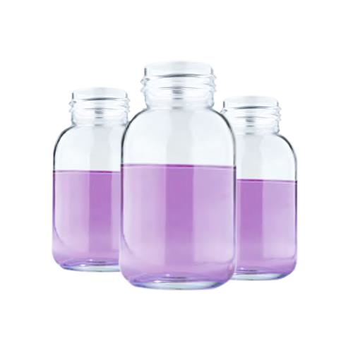 ISOLAB Şişe - Geniş Boyunlu - Nötr Cam - Şeffaf - 500 ml - GL55 / 1 Adet