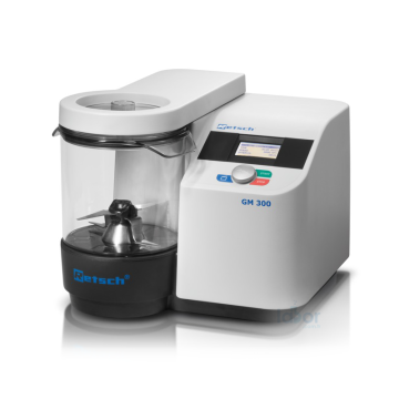 Retsch grındomıx Gm 300 Bıçaklı Öğütücü Blender  Besleme Malzemesi: Yumuşak, Yarı Sert, Elastik, W İçeren Malzeme Giriş Büyüklüğü: ~ 130 mm Çıkış Büyüklüğü: < 300 Um
