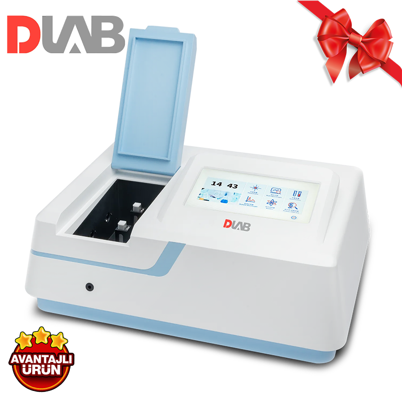 DLAB SP-UV3101 UV-VIS Spektrofotometre 190... 1100 nm Tungsten Lamba (HYBEC) | Döteryum Lamba (Milaras) GLP/GMP Uyumlu