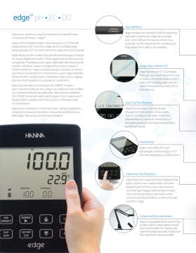 HANNA HI2040-02 Edge® DO Ölçer  HI764080 Dissolved Oxygen Probu