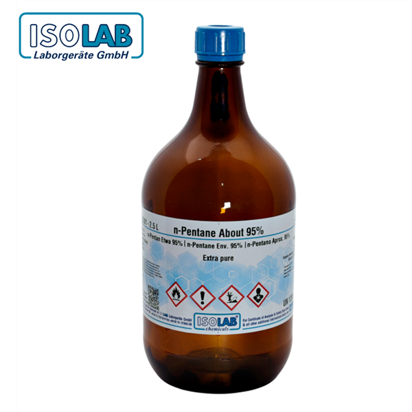 ISOLAB 959.012.2500 N-Pentane About 95% Extra Pure CAS No.: 109-66-0 2,5 L