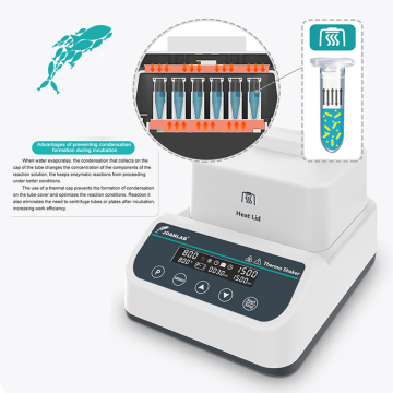 JOANLAB DBSC 100Max Çalkalamalı Isıtıcı ve Soğutucu Kuru Blok İnkübatörü RT-15... 100 °C / 0 - 1500 rpm / Ø3 mm