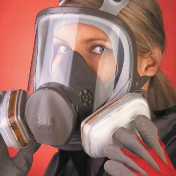 3M™ 6800 Tekrar Kullanılabilir Tam Yüz Solunum Maskesi - M Beden - Bayonet Bağlantılı