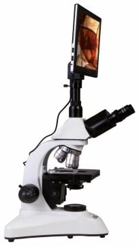 Levenhuk MED D20T LCD Dijital Trinoküler MikroskopBüyütme: 40–1000x. Trinoküler başlık, LCD ekranlı 5 MP dijital kamera