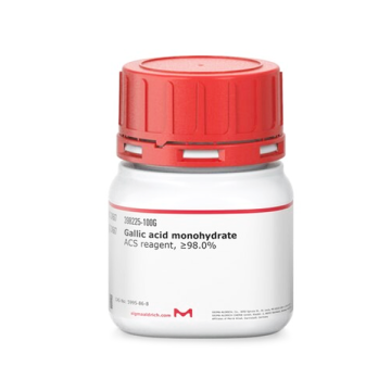 Sigma-Aldrich 398225 Gallic acid monohydrate ACS reagent, ≥98.0% 100 gr